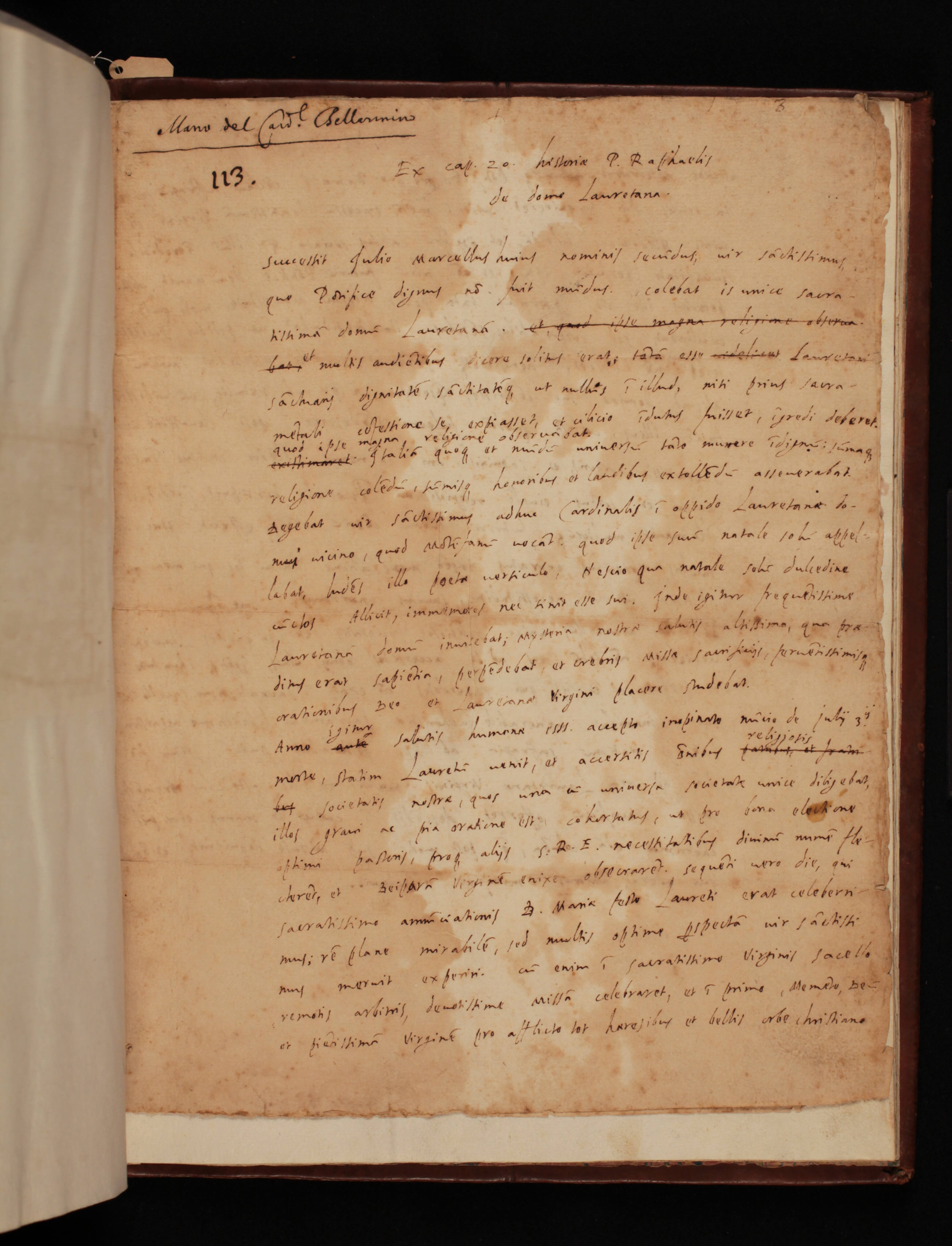 Draft Letter for Pope Marcellus II