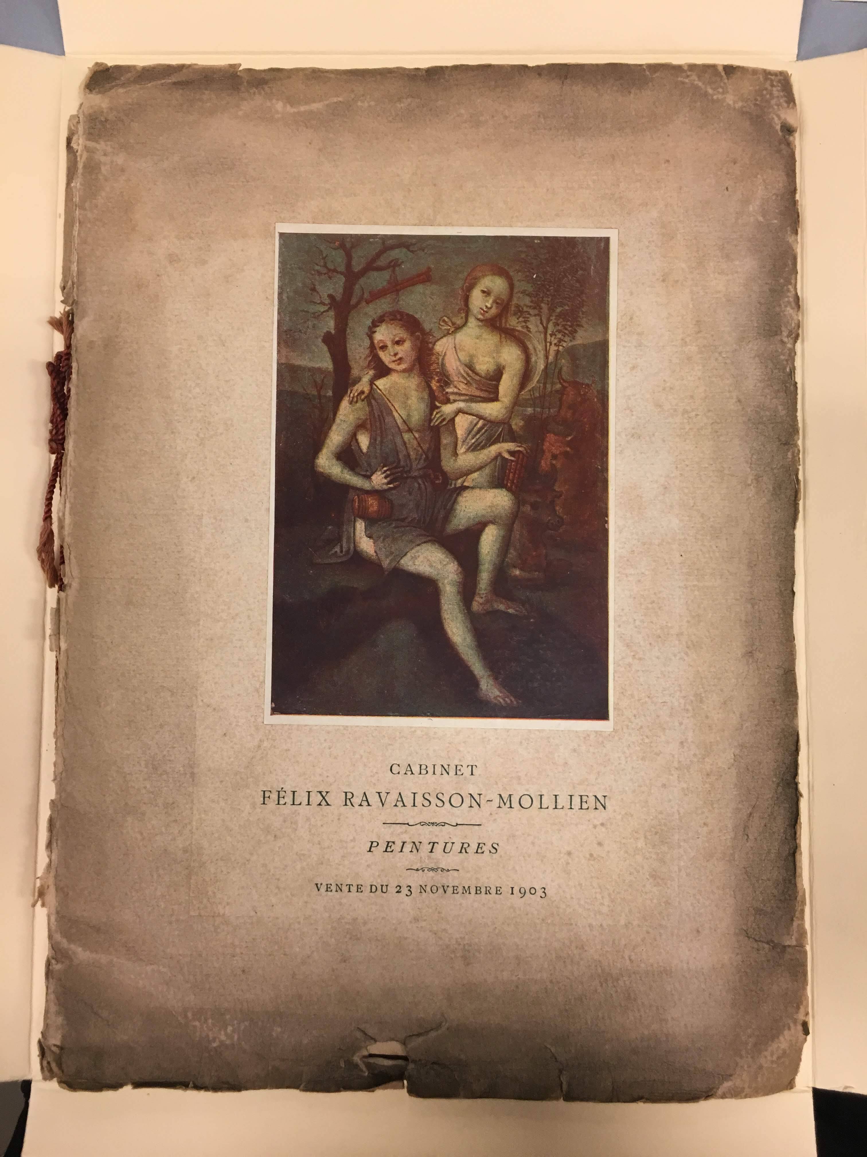 Catalogue of Paintings from the Cabinet of the Late Félix Ravaisson-Mollien