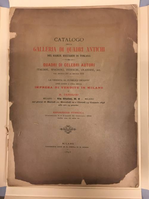 Catalogue of the March Gallery of Old Paintings