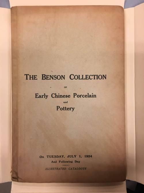 Portion of the Collection of Early Chinese Porcelain and Pottery