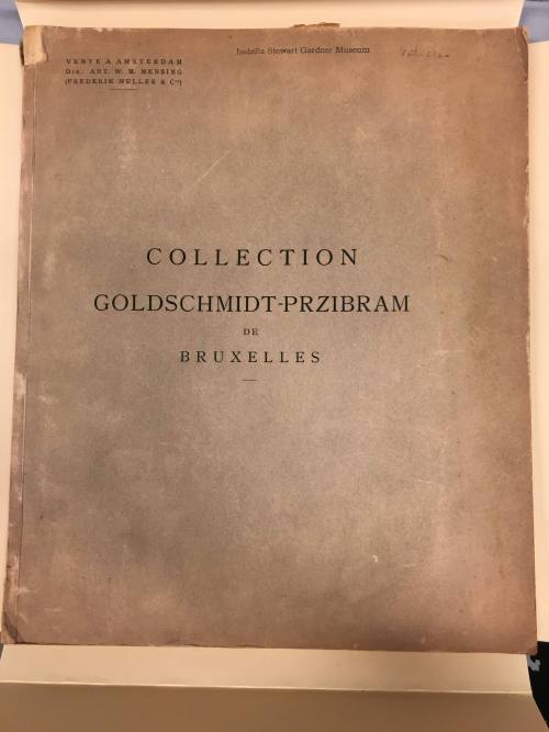 Collection of Goldschmidt-Przibram of Brussels