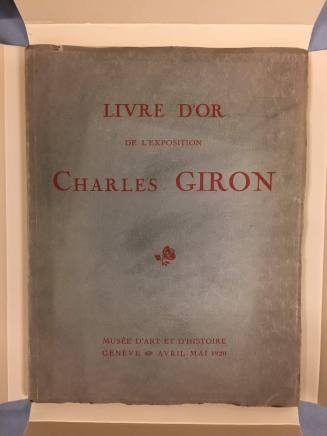 Visitors Book for the Exhibition: Charles Giron