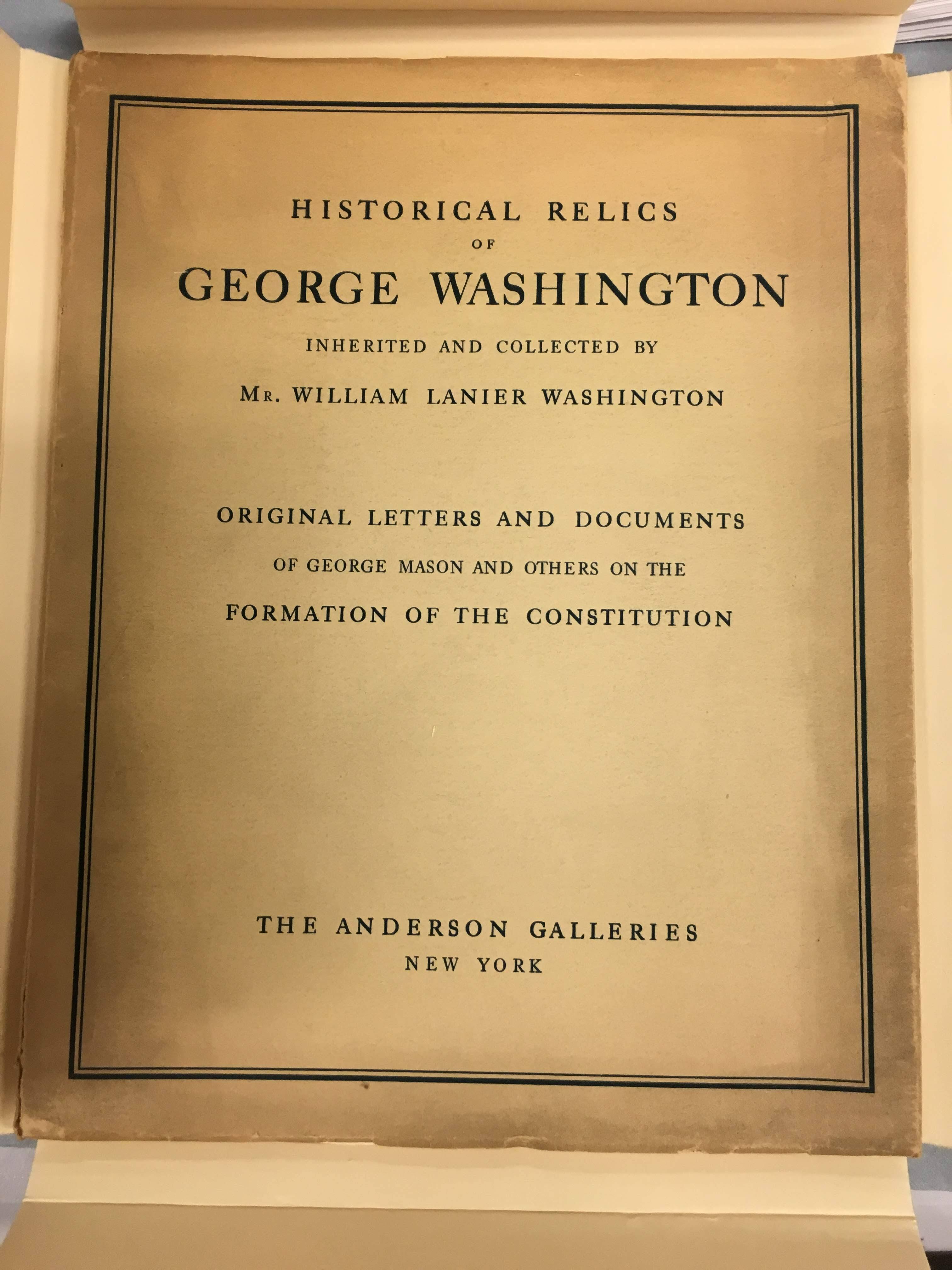 Historical Relics of George Washington