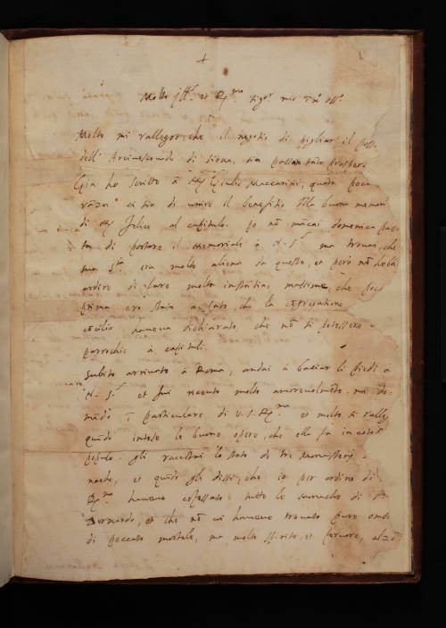 Letter to Spinello Benci from Rome