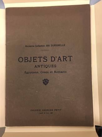 Catalogue of Ancient Egyptian, Greek and Roman Art Objects