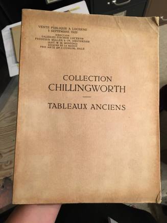 Catalogue of the Chillingworth Collection: Old Paintings, XIII-XVII Centuries