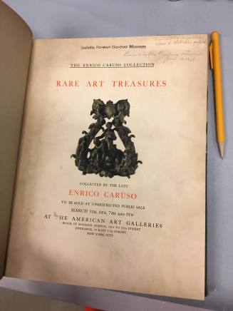 Illustrated Catalogue of the Rare and Beautiful Antique Art Treasures