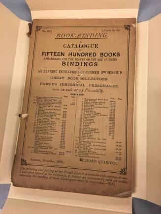 A Catalogue of Fifteen Hundred Books